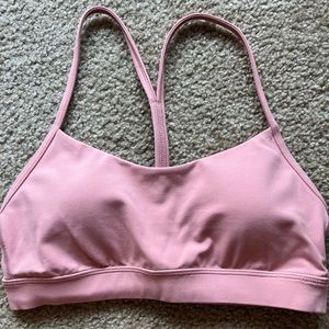 Blush pink Lulu lemon sports bra
